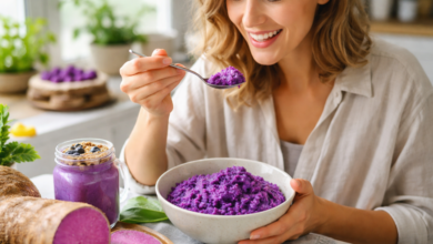What are the health benefits of ube purple yam?
